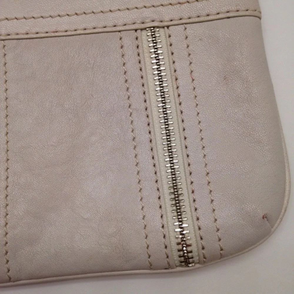 Michael Kors cream evening clutch
